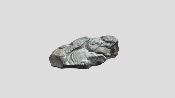 Water-Worn Decorative Rock 3D Model