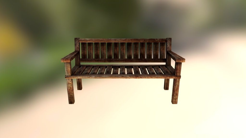 Free Wooden Park Chair Download Free 3D model by rakshigames [01134b7