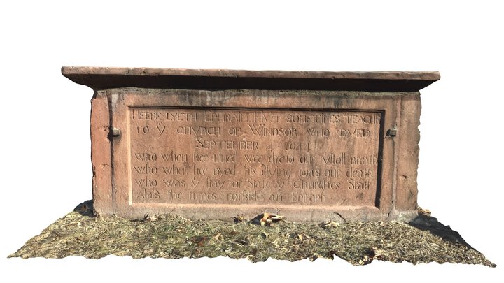 Gravestone of Ephraim Huit 3D Model
