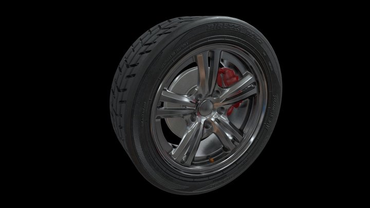 Car Wheel 3D Model