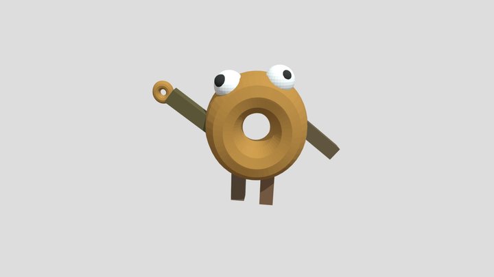 Dying Doughnut 3D Model