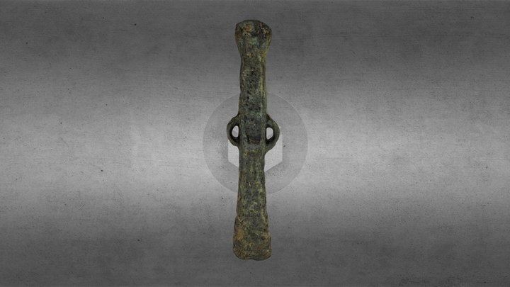 Machado de talón con cono de fundición 3D Model