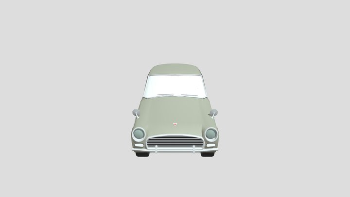 Toyota Publica Sedan 1961 lowpoly 3D-printing