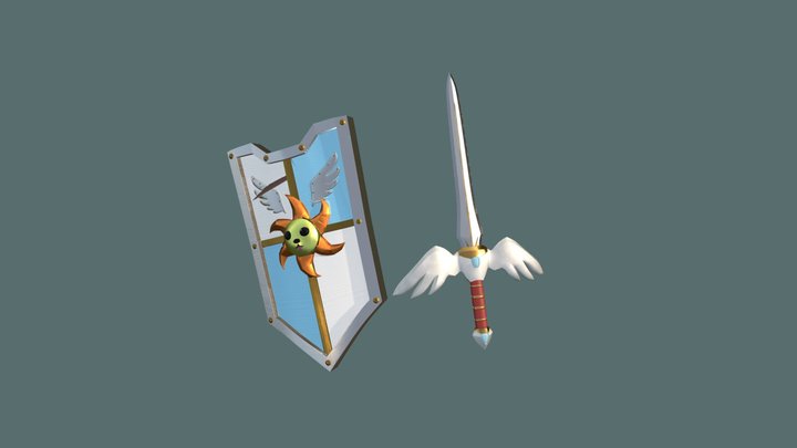 Sword and Sheild 3D Model