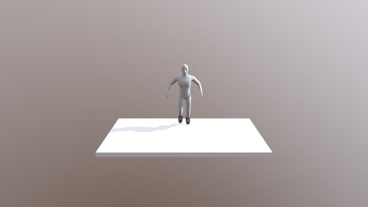 Moveimento De Personagem Pulando 3D Model