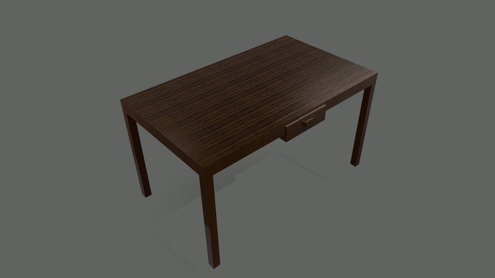 wood table 3D Model