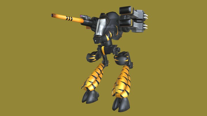 Soul Stealer Light Battle Mech (Feral Version) 3D Model