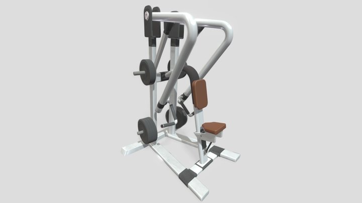 Seated Row Machine 3D Model