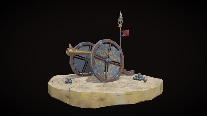 [Student Work] Artillery Canon 3D Model
