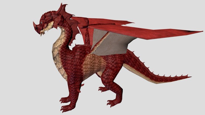 Red Dragon 3D Model