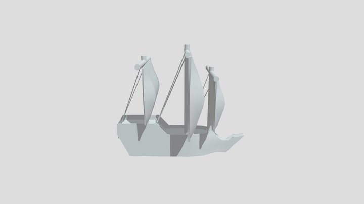 Medieval Ship 3D Model