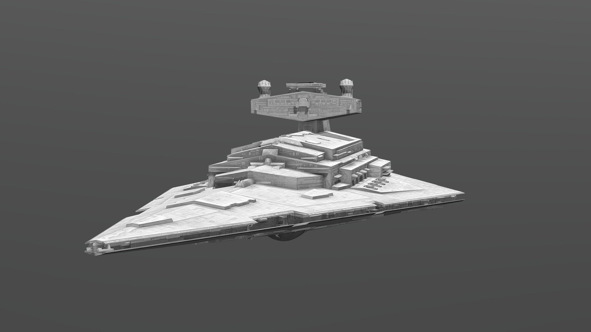 Star Destroyer (Low Poly) — Sketchfab embed 3D viewer