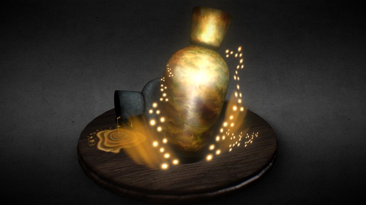 Article of the Chosen Undead: Estus Flask 3D Model