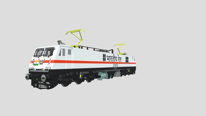 Indian train engine wap7 3D models Sketchfab Indian train engine wap7 3D models Sketchfab