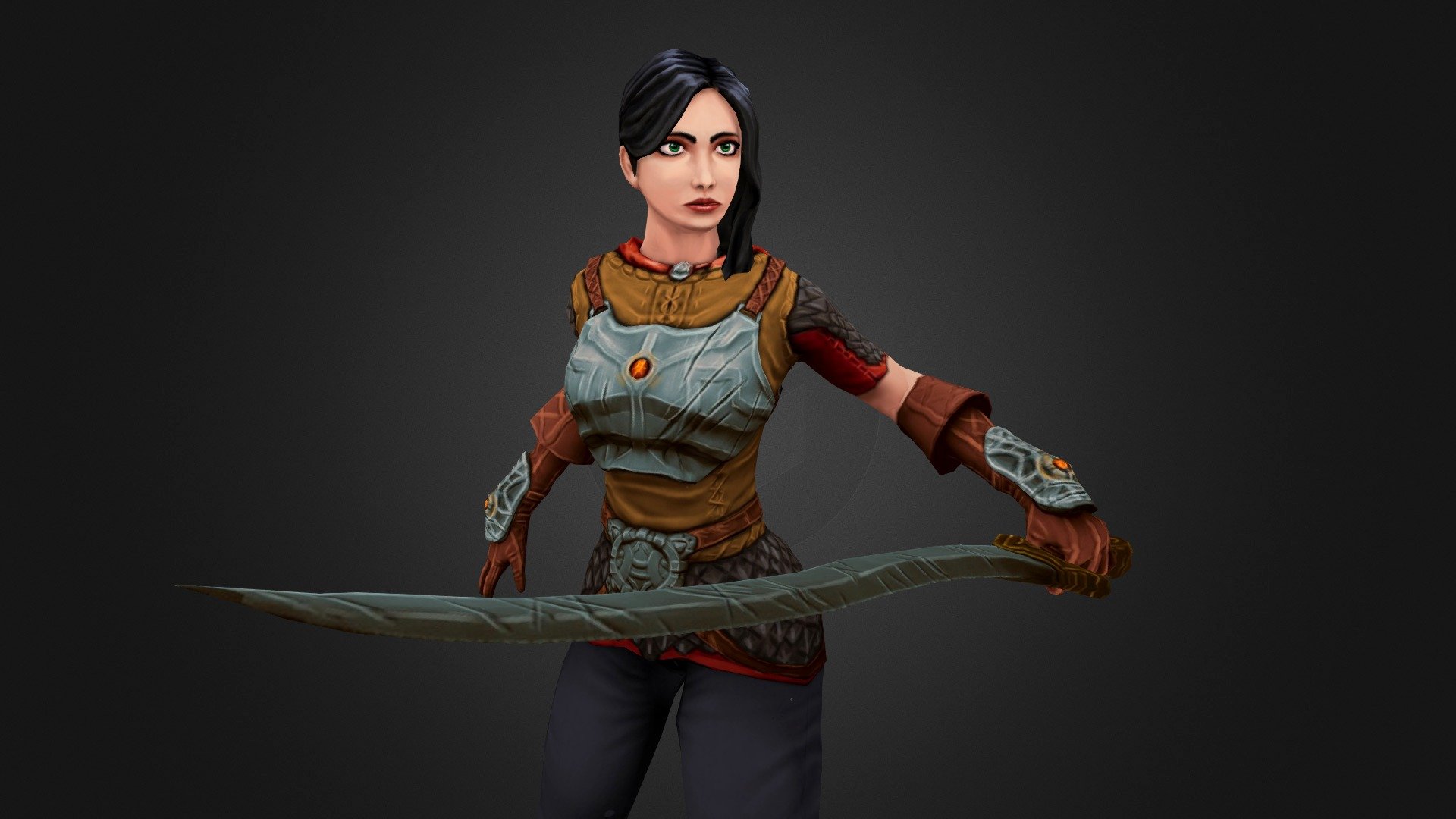 Girl with sword