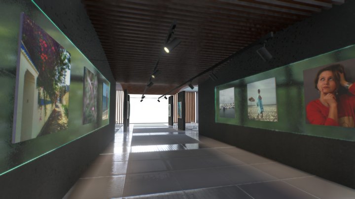 VR image art Gallery 2020 October 3D Model