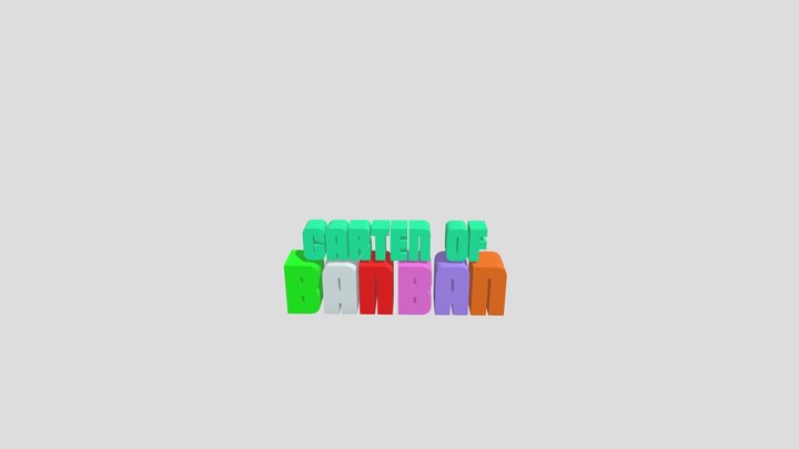 Garten of banban movie logo 3D Model