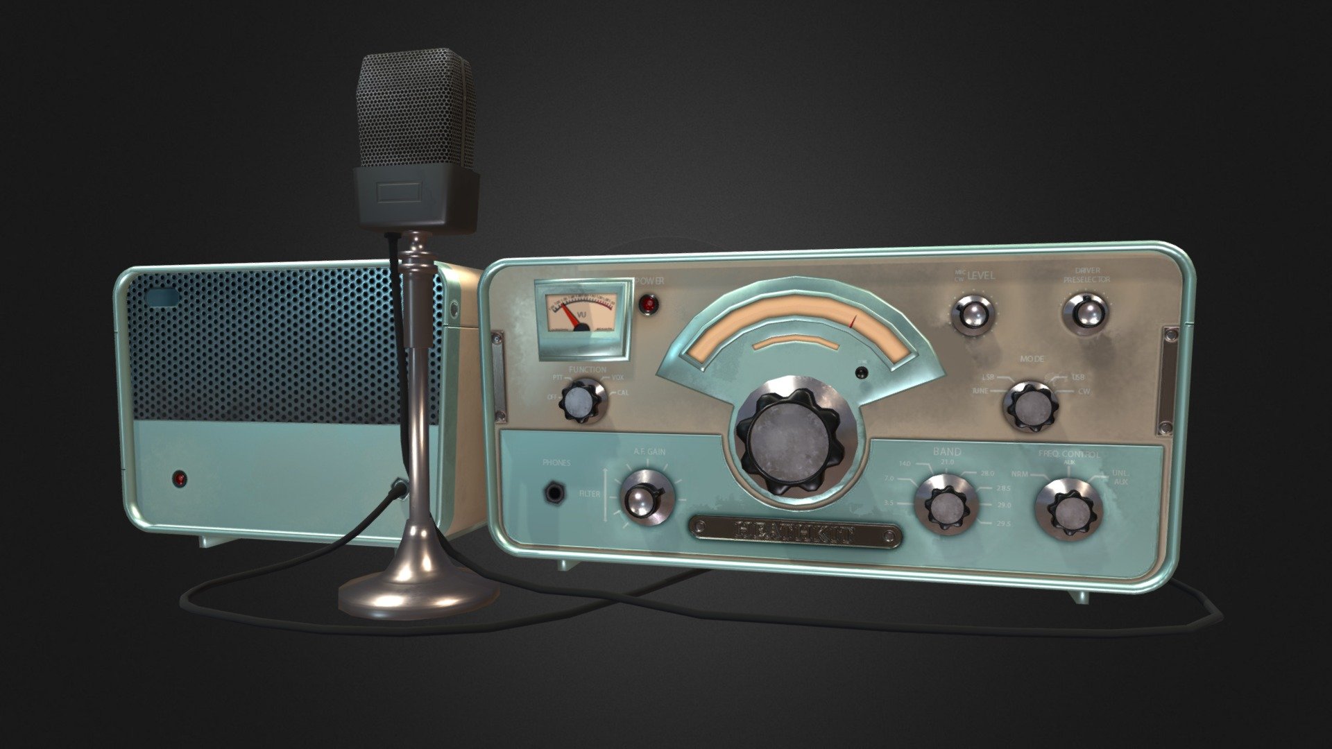 50's Radio Transmitter - Download Free 3D model by JonParrish [011facf ...