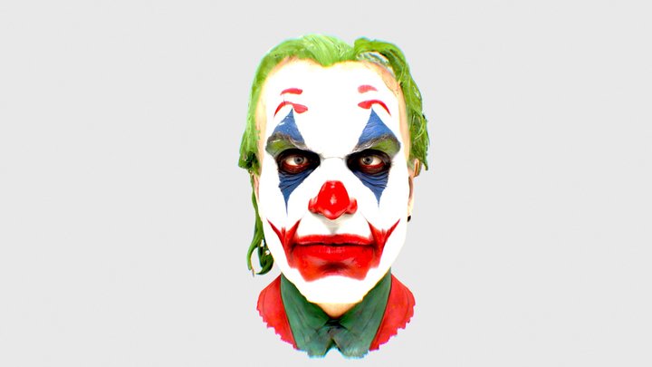 Joker face makeup clown – Modello 3D gratuito STL