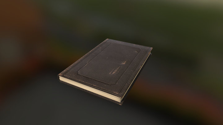 Single Book 3D Model
