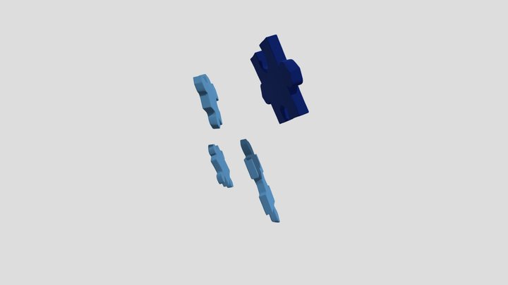 LUCKY (isagi) Puzzle Pieces 3D Model