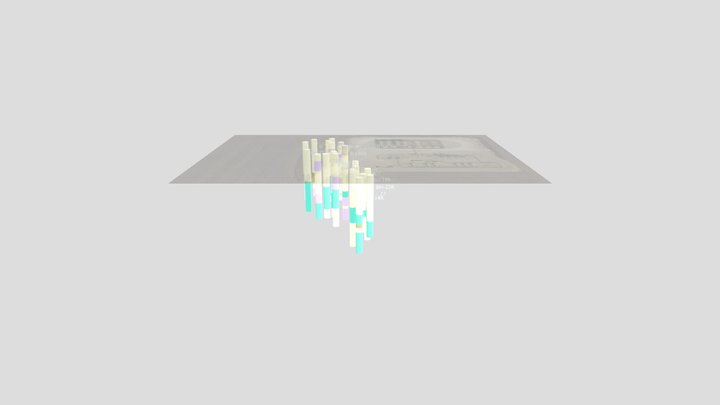 Geo referenced 3D geology model from boring logs 3D Model