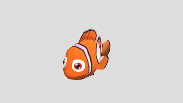 Play Station 2 - Finding Nemo - Save Icon 3D Model