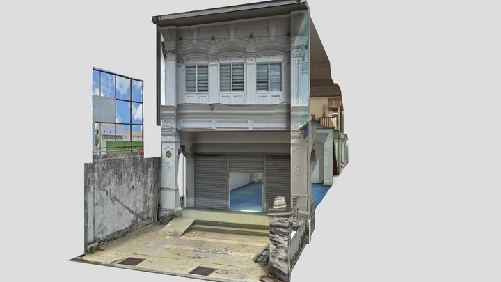 Penang George Town Rangoon Road Heritage Shop 3D Model