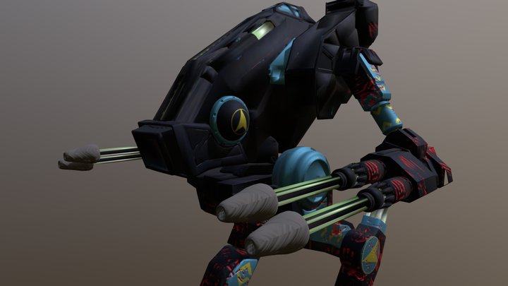 Vulter Battlemech (Mechwarrior) 3D Model