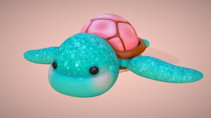 Little Turtle 3D Model