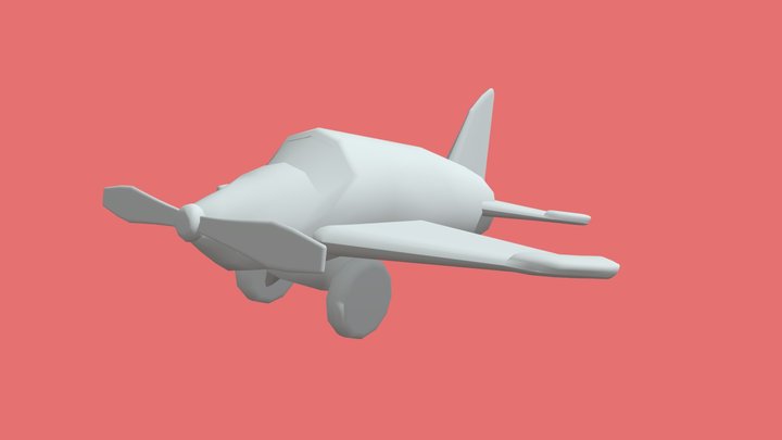 Toy Plane 3D Model