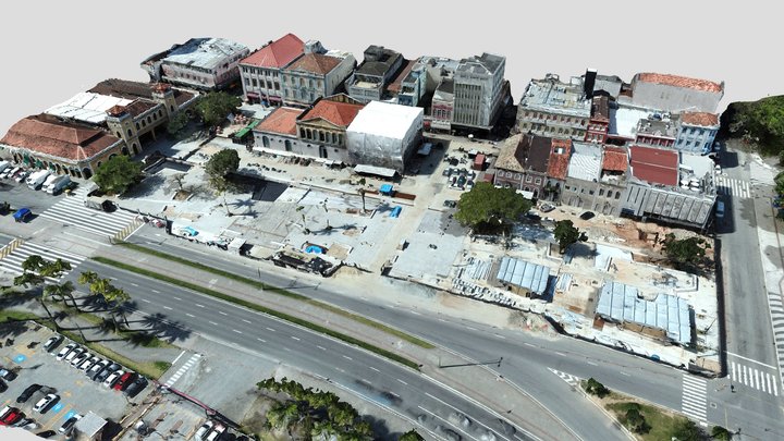 OBRAS DO LARGO DA ALFÂNDEGA - FLORIANÓPOLIS 3D Model
