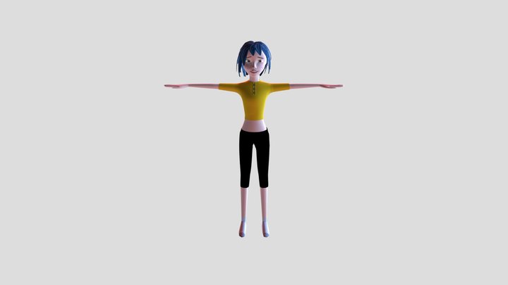 Halloween girl 3D Model