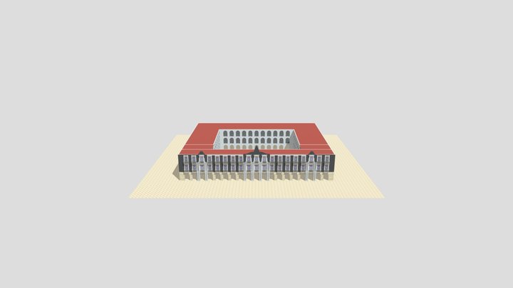 Palacio de Gobierno de Estado de Mexico 3D Model