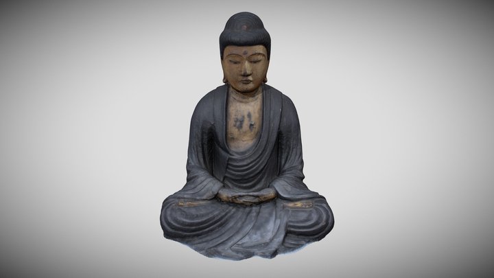 木造釈迦如来坐像 3D Model