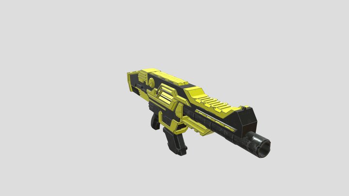 SciFi Rifle 3D Model