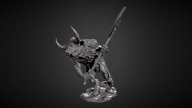 Minotaur Warrior 3D Model