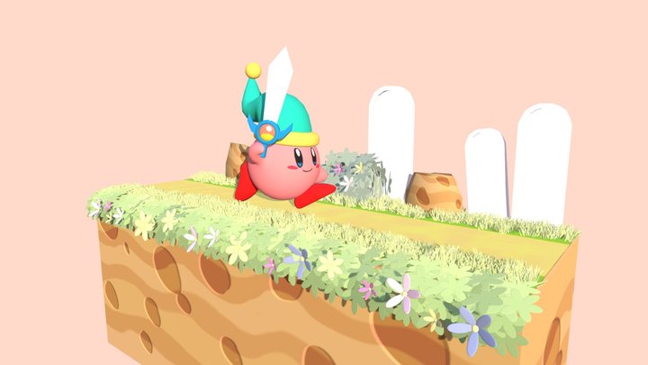 1071448104_洪晨賀_Kirby 3D Model