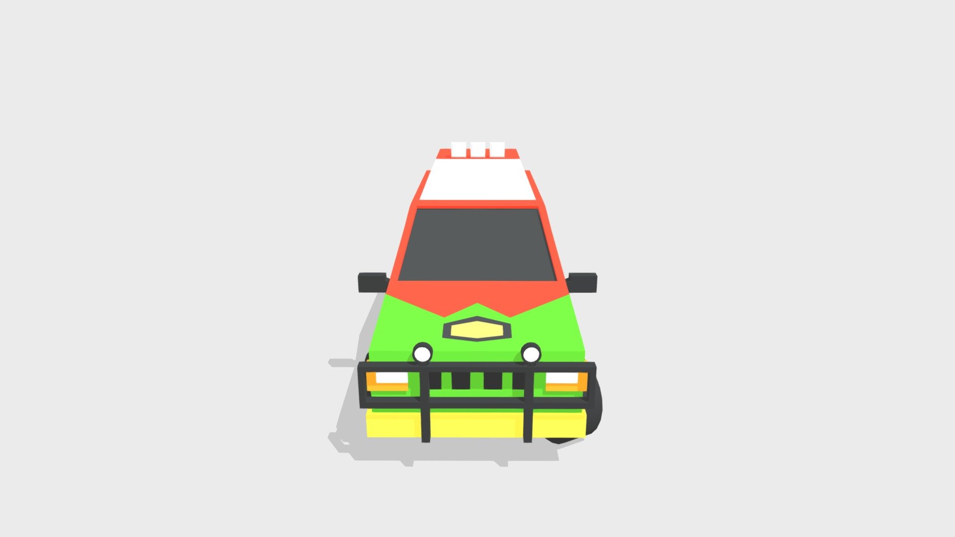 Jurassic Park Car Low Poly