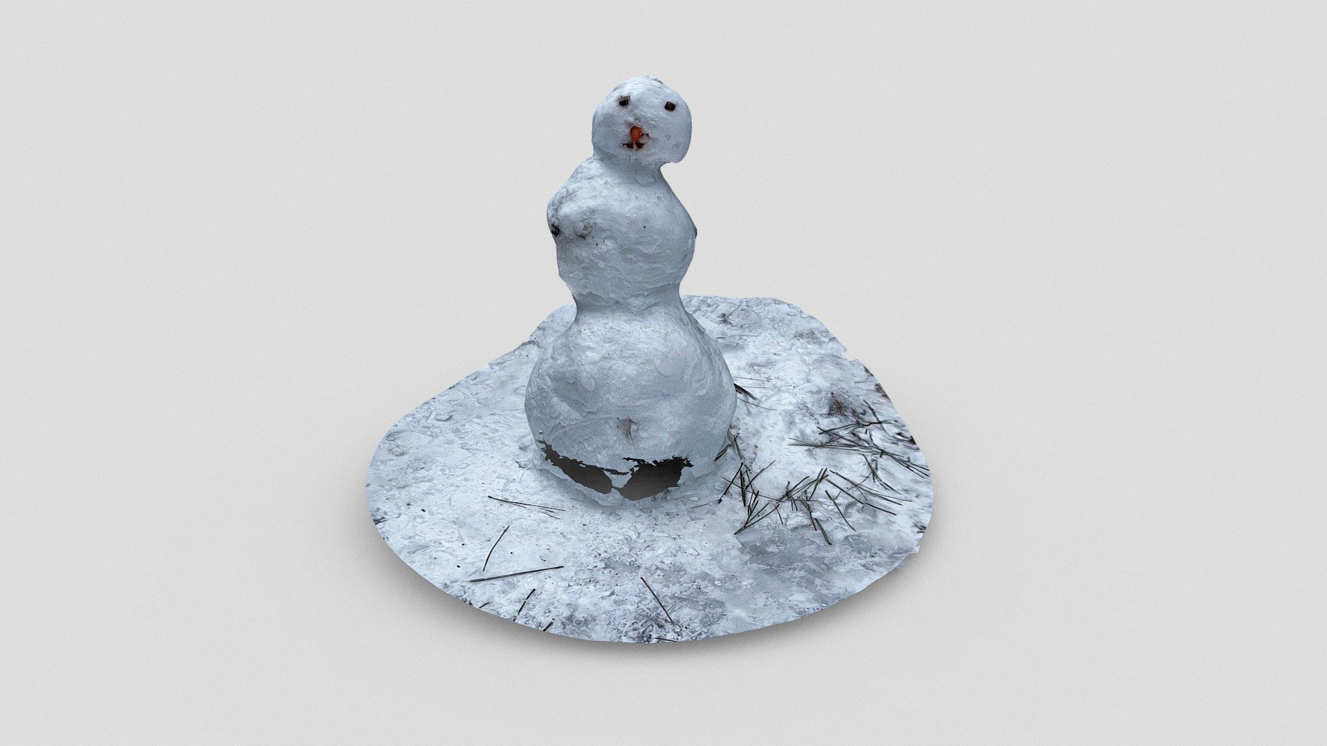 Philae' snowman (LiDAR)