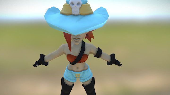 Chibi Pirate for Global Game Jam 2017 3D Model