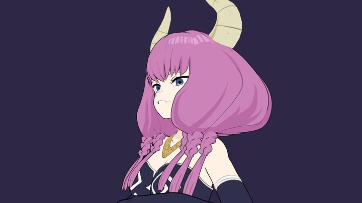 アウラ Aura. Frieren: Beyond Journey's End 3D Model
