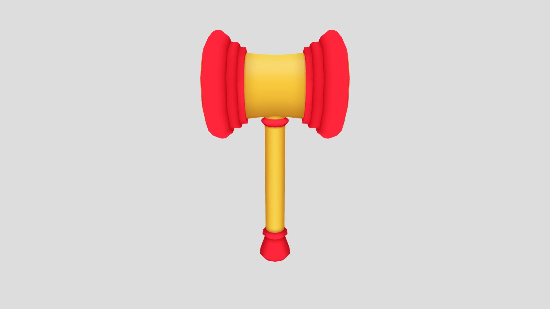 Toy Gavel 3D model by loonaticx [012f116] Sketchfab