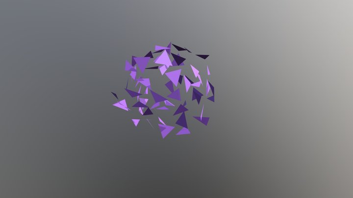 GeoSphere Explosion 3D Model
