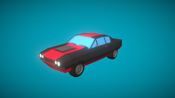 Lowpoly Car 3D Model
