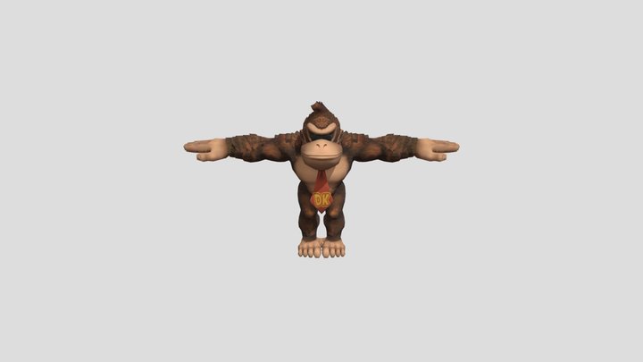 Donkey Kong 3D Model
