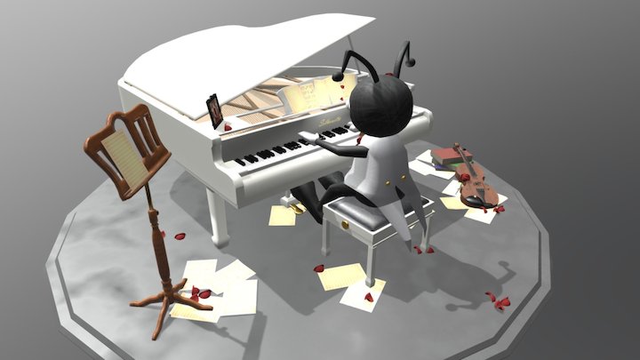 The Music Room 3D Model