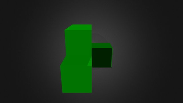 Green Puzzle Part 3D Model