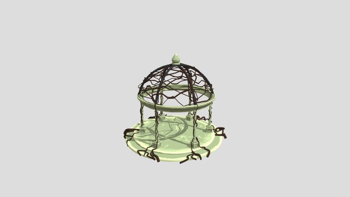 Stylized Victorian Gazebo 3D Model
