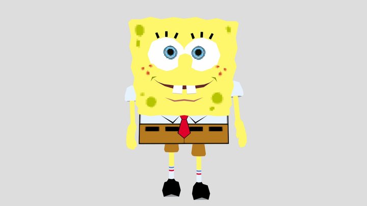 Bfbb spongebob with moving limbs 3D Model